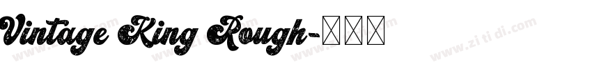 Vintage King Rough字体转换